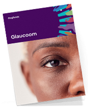 Foto voorkant van de glaucoom brochure