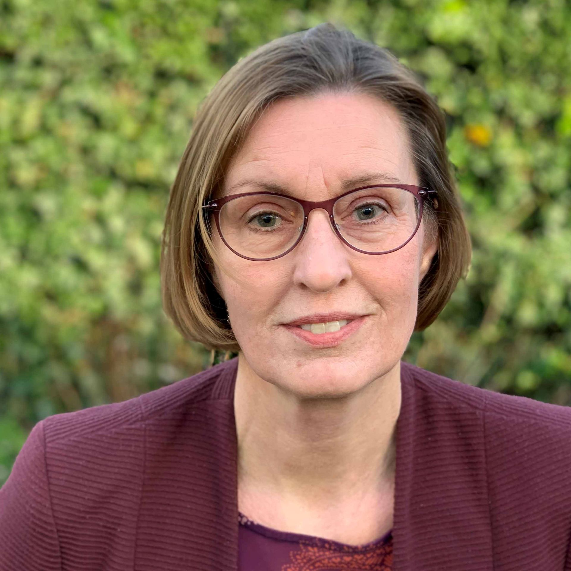 Portret van Gea Dijkstra, die leeft met glaucoom.