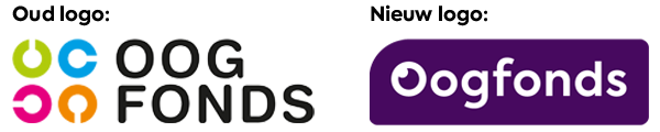 Oud en nieuw logo Oogfonds