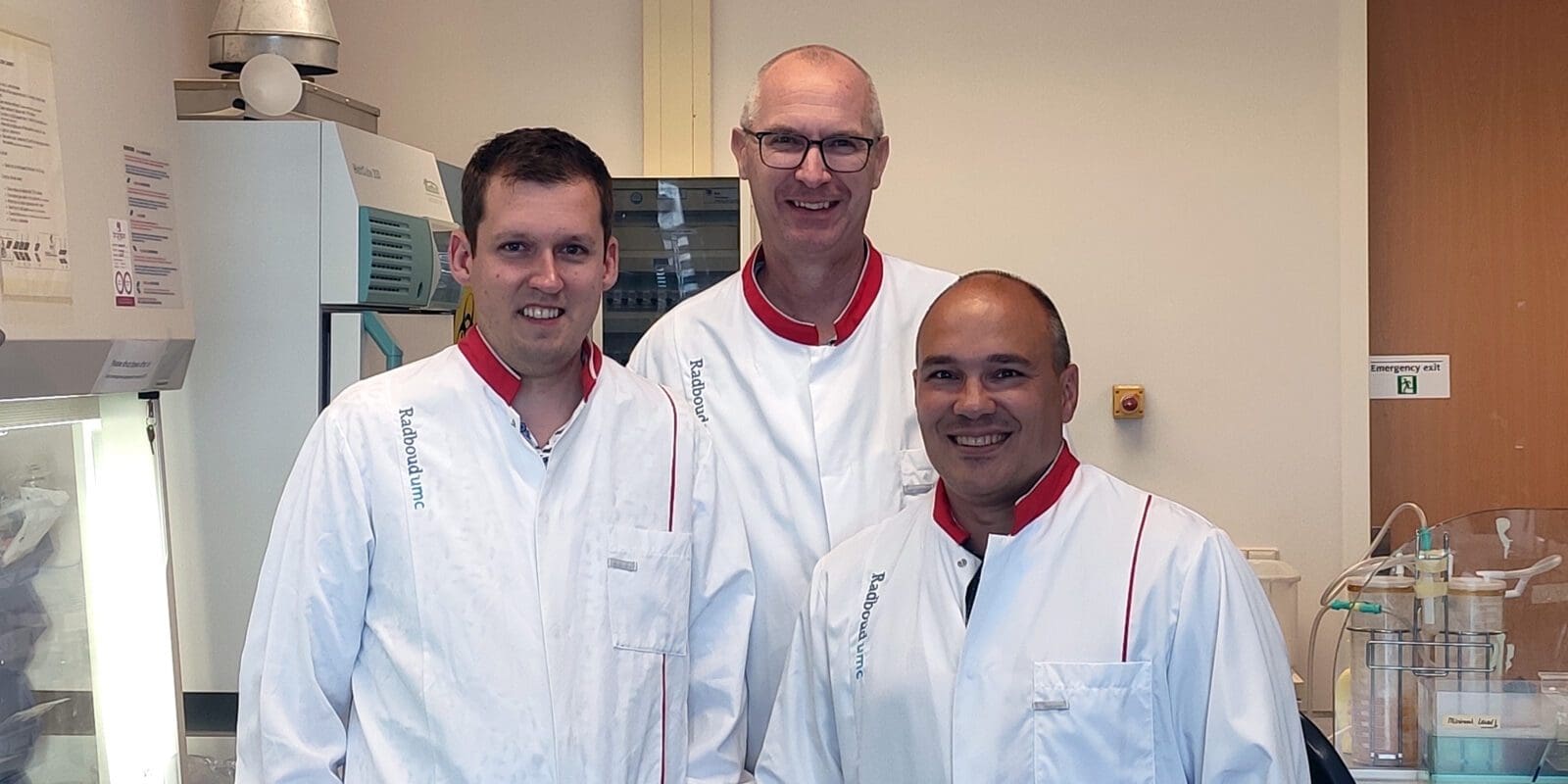 Van links naar rechts: dr. Erik de Vrieze, prof. dr. Ronald Roepman en dr. Erwin van Wijk